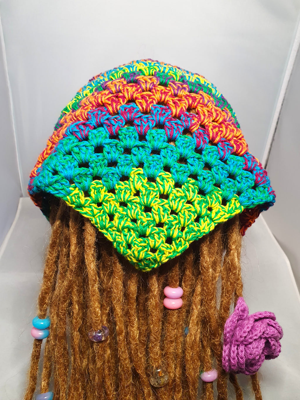 Vibrant Scrap Crochet Bandana