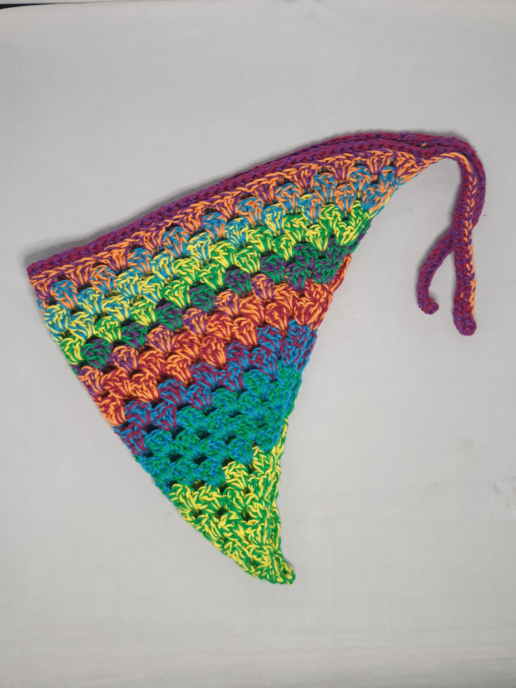 Vibrant Scrap Crochet Bandana