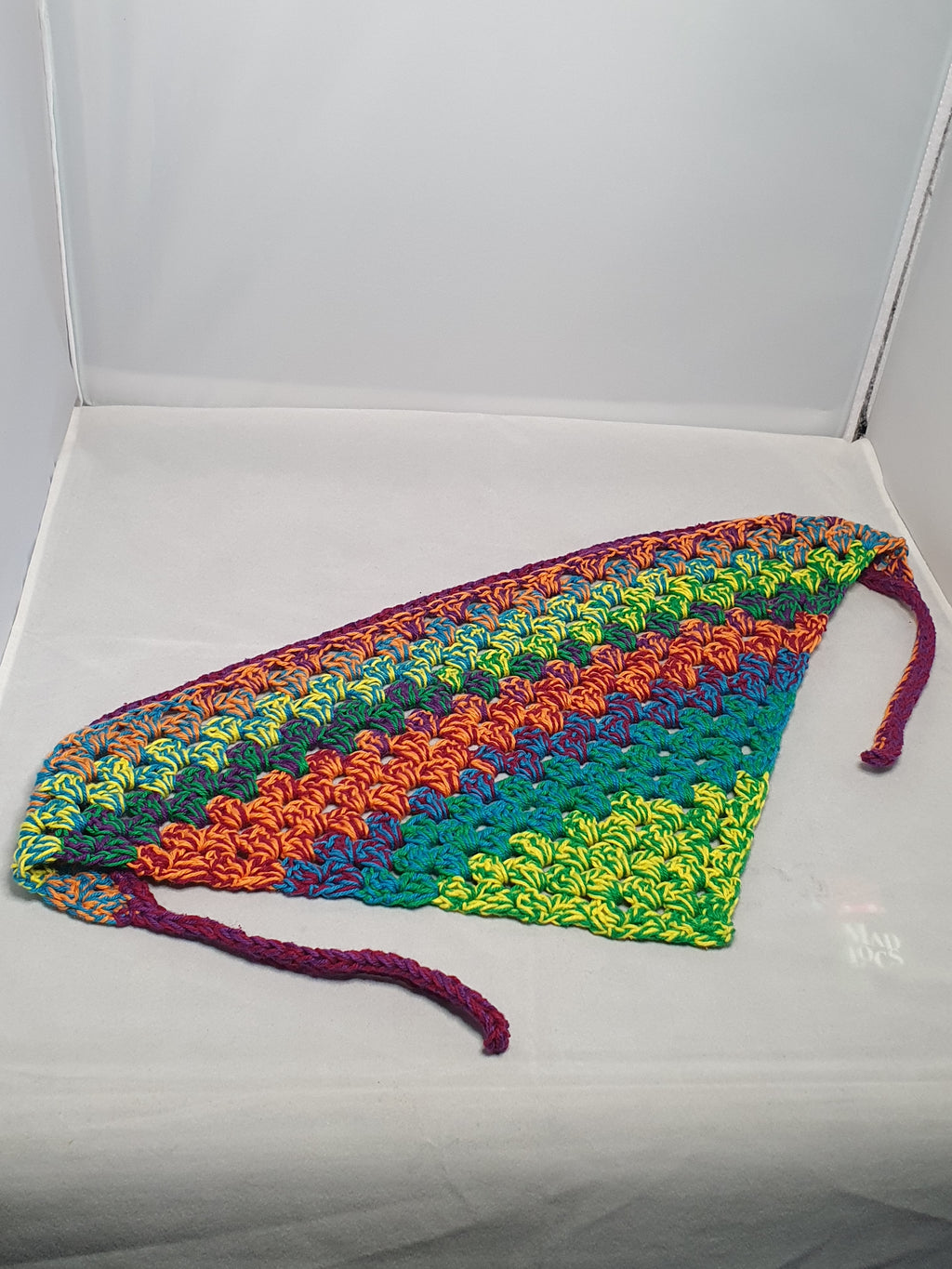 Vibrant Scrap Crochet Bandana