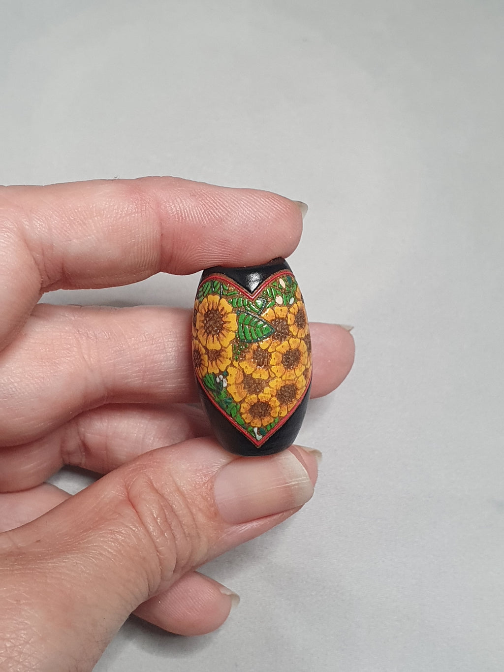 Golden Heart Bead