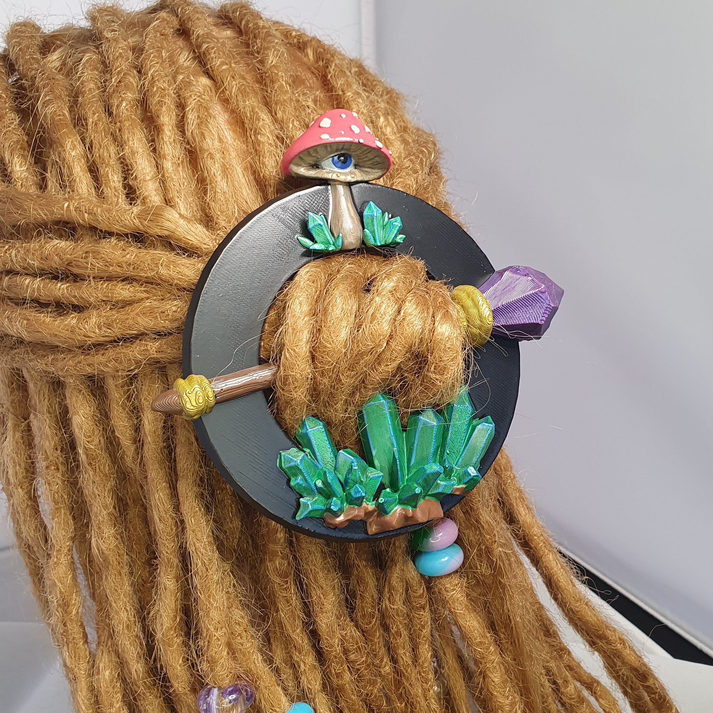 Mystical Mushroom Hair Ring