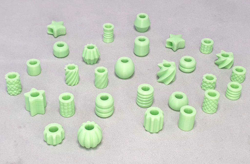 Glow in the Dark Dreadlock Beads – 10 Piece Variety Pack
