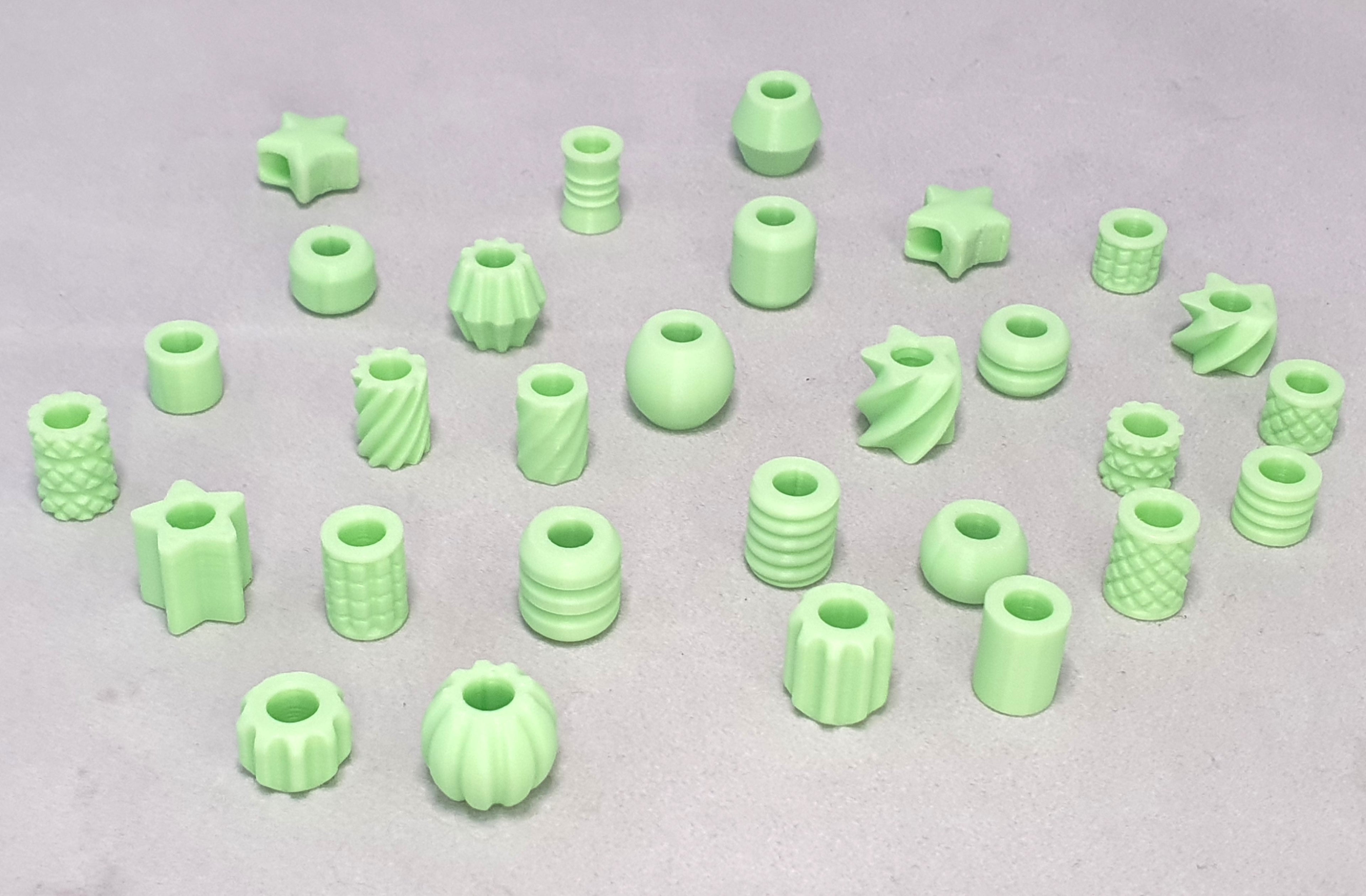 Glow in the Dark Dreadlock Beads – 10 Piece Variety Pack