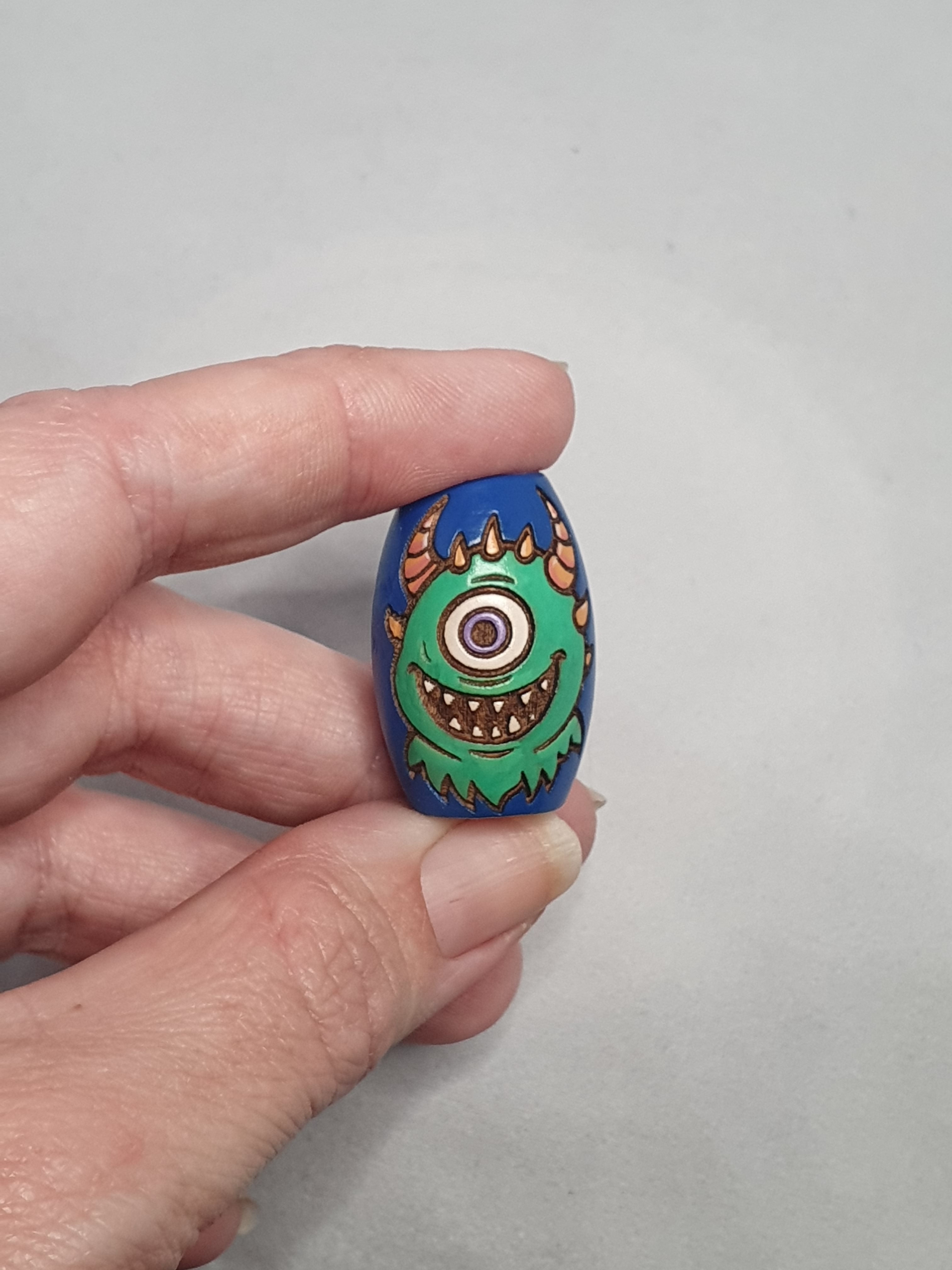Blue Monster Bead