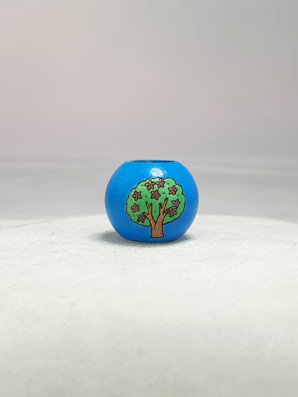 Blue Flowering Tree Bead
