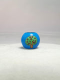 Blue Flowering Tree Bead