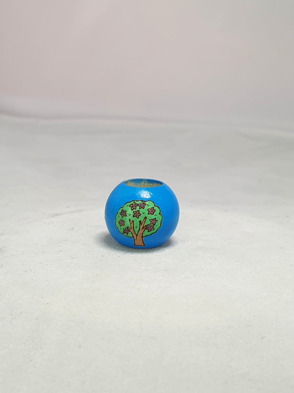 Blue Flowering Tree Bead