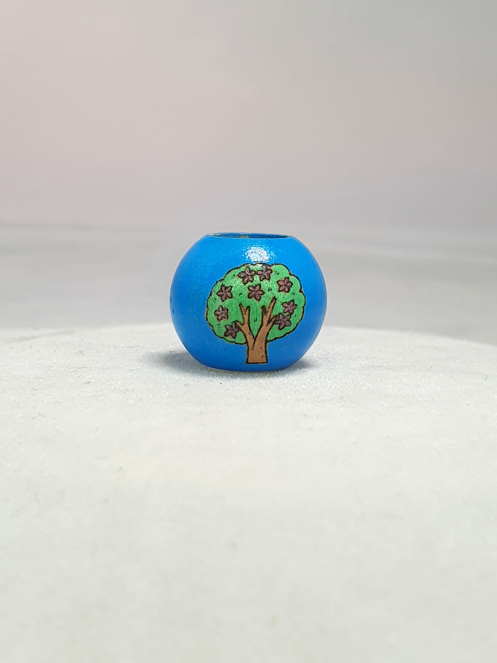 Blue Flowering Tree Bead