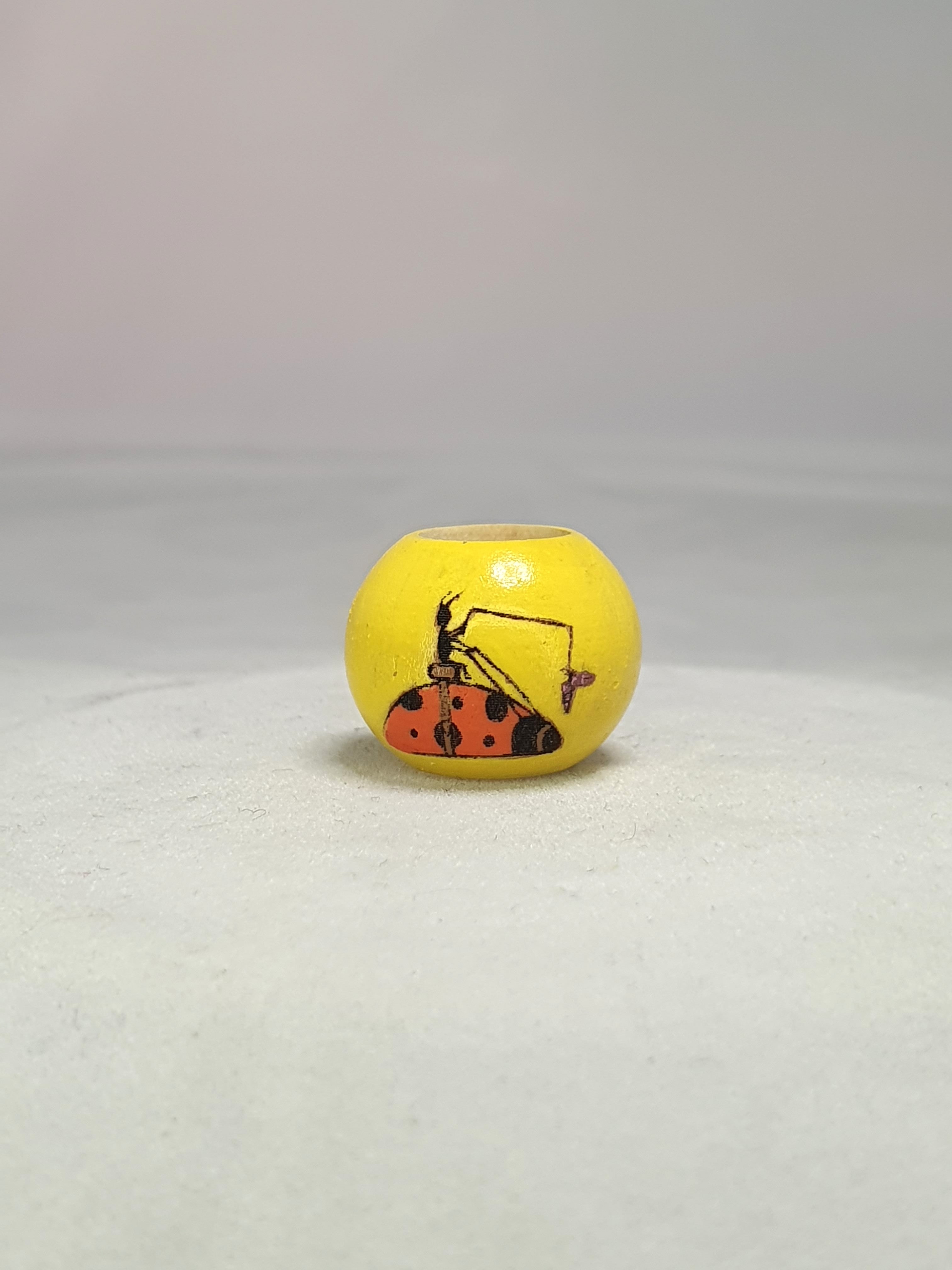 Ant Riding a Ladybug Bead