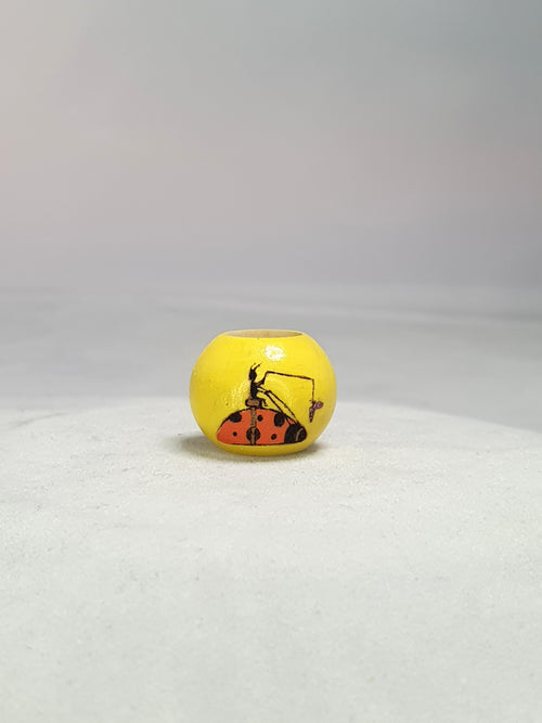 Ant Riding a Ladybug Bead