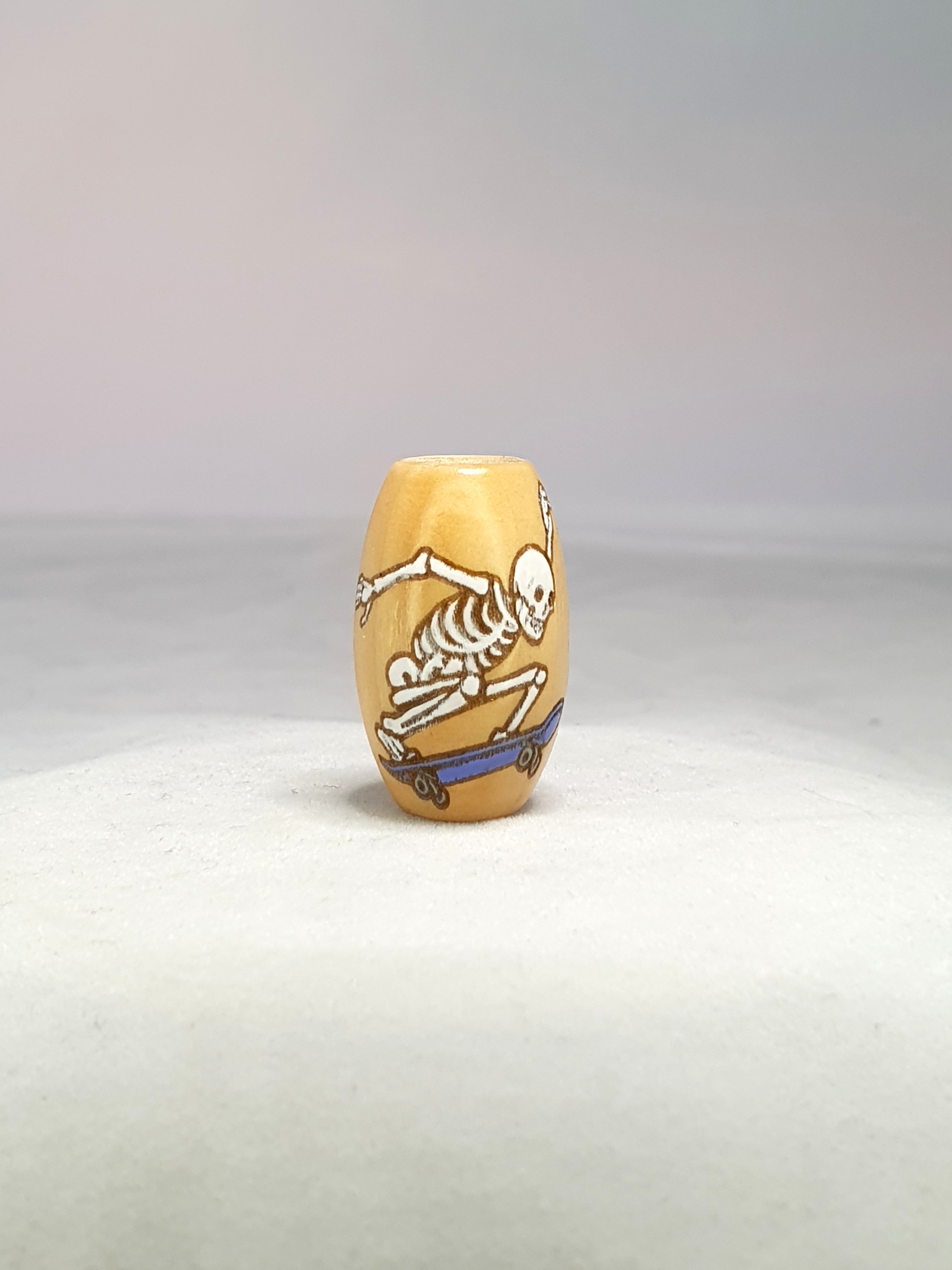 Skating Skeleton Bead