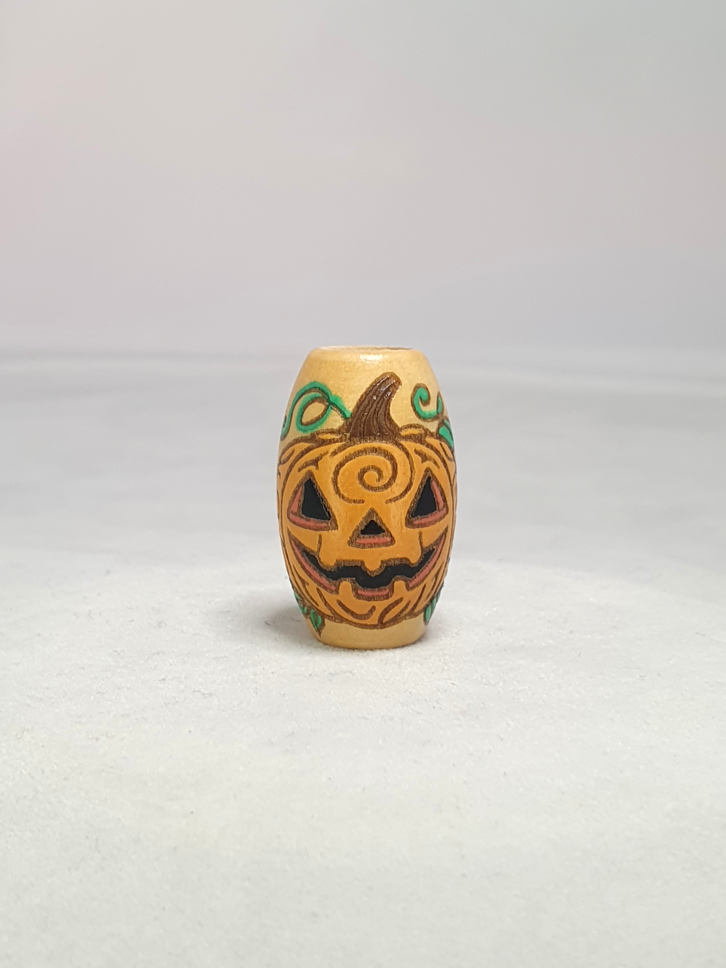 Swirly Pumpkin Bead
