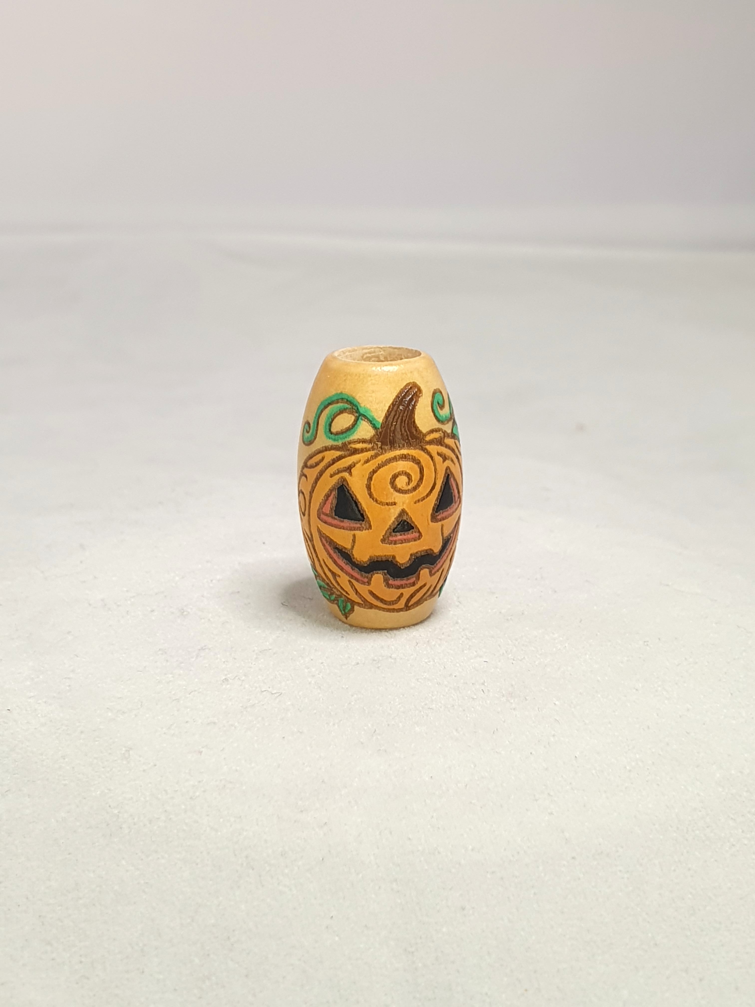 Swirly Pumpkin Bead
