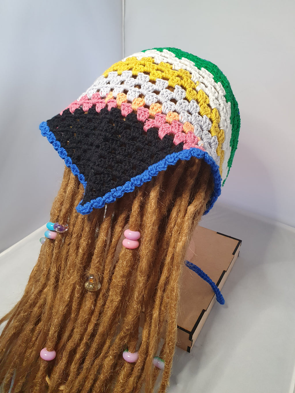 Yarn Scrap Crochet Bandana