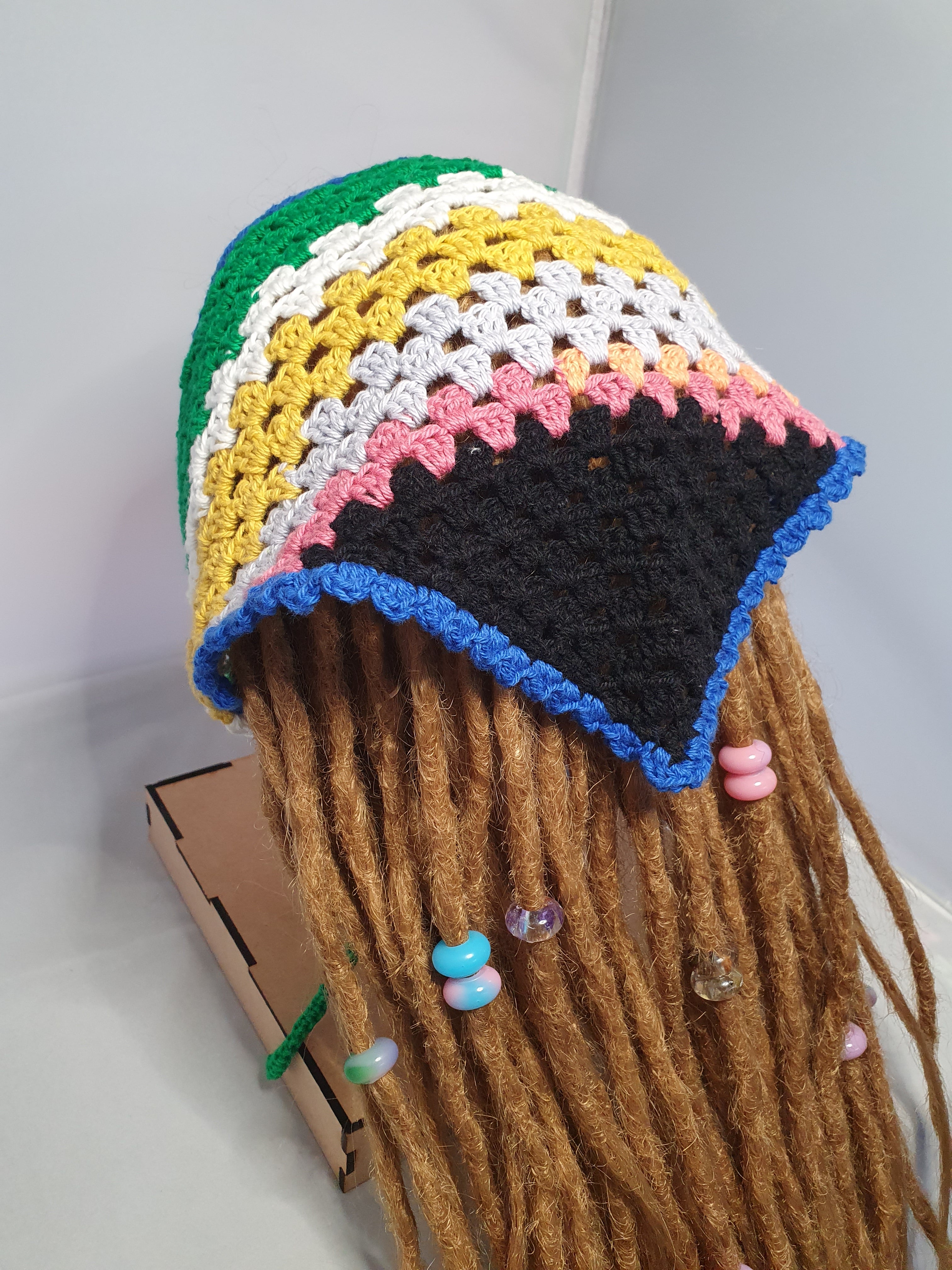 Yarn Scrap Crochet Bandana