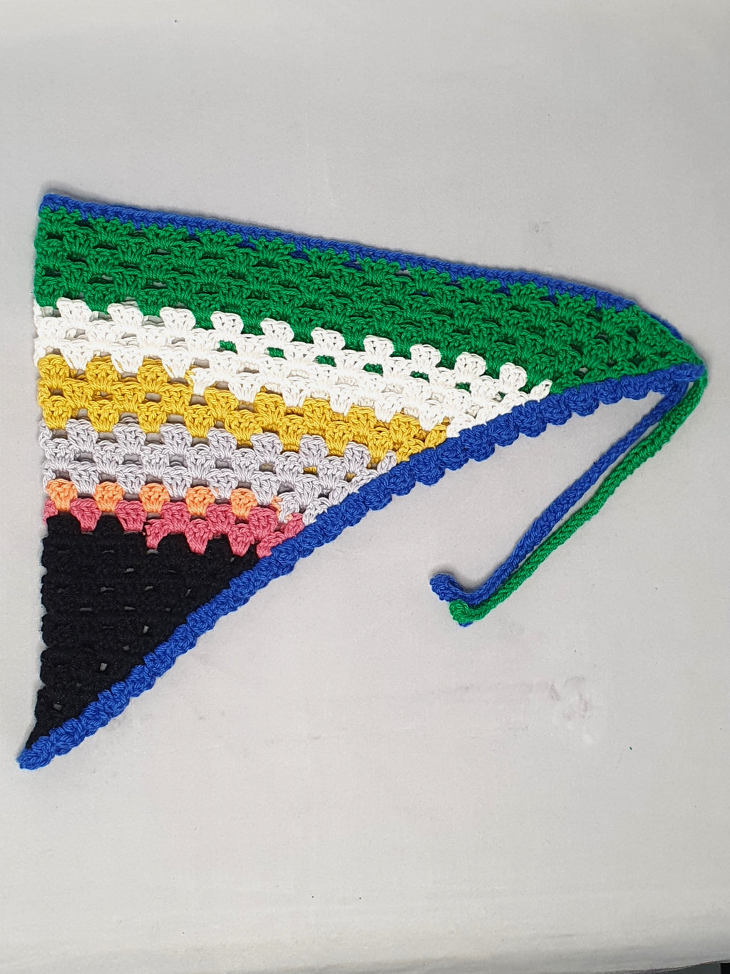 Yarn Scrap Crochet Bandana