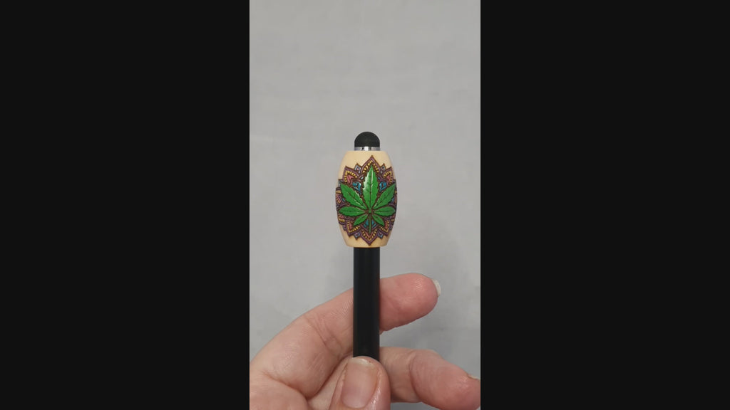 Dope Leaf Mandala Bead